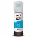 Tinta Epson T504 Cian Original Para Impresoras L4150 L4160 L4260 L6161 L6171 L6191 L6270 L14150 X1 Unidad