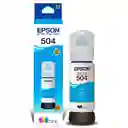 Tinta Epson T504 Cian Original Para Impresoras L4150 L4160 L4260 L6161 L6171 L6191 L6270 L14150 X1 Unidad