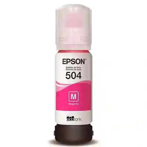 Tinta Epson T504 Magenta Original Para Impresoras L4150 L4160 L4260 L6161 L6171 L6191 L6270 L14150 X1 Unidad