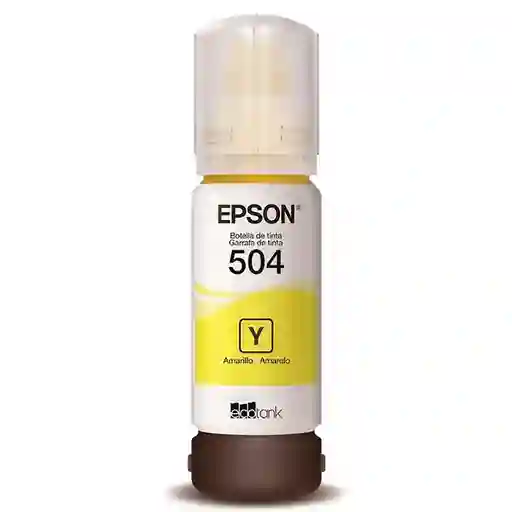 Tinta Epson T504 Yellow Original Para Impresoras L4150 L4160 L4260 L6161 L6171 L6191 L6270 L14150 X1 Unidad