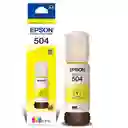 Tinta Epson T504 Yellow Original Para Impresoras L4150 L4160 L4260 L6161 L6171 L6191 L6270 L14150 X1 Unidad
