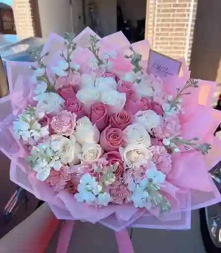 Bouquet Romance En Rosa
