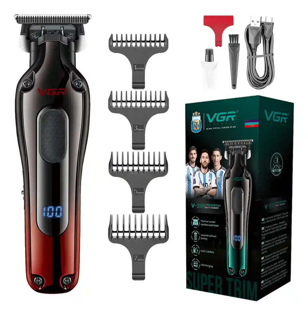Maquina Clipper Profesional Vgr V-013 Recargable