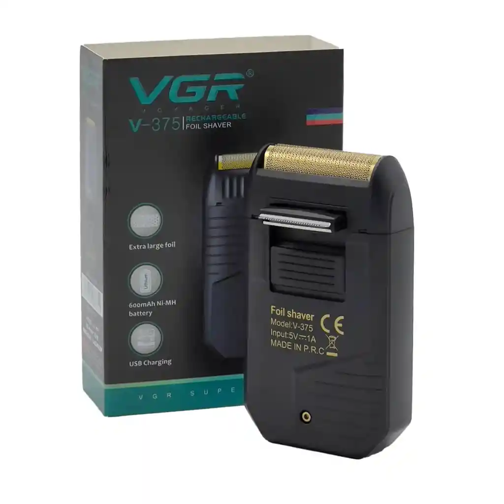 Maquina Afeitadora Rasuradora Vgr V-375 Recargable