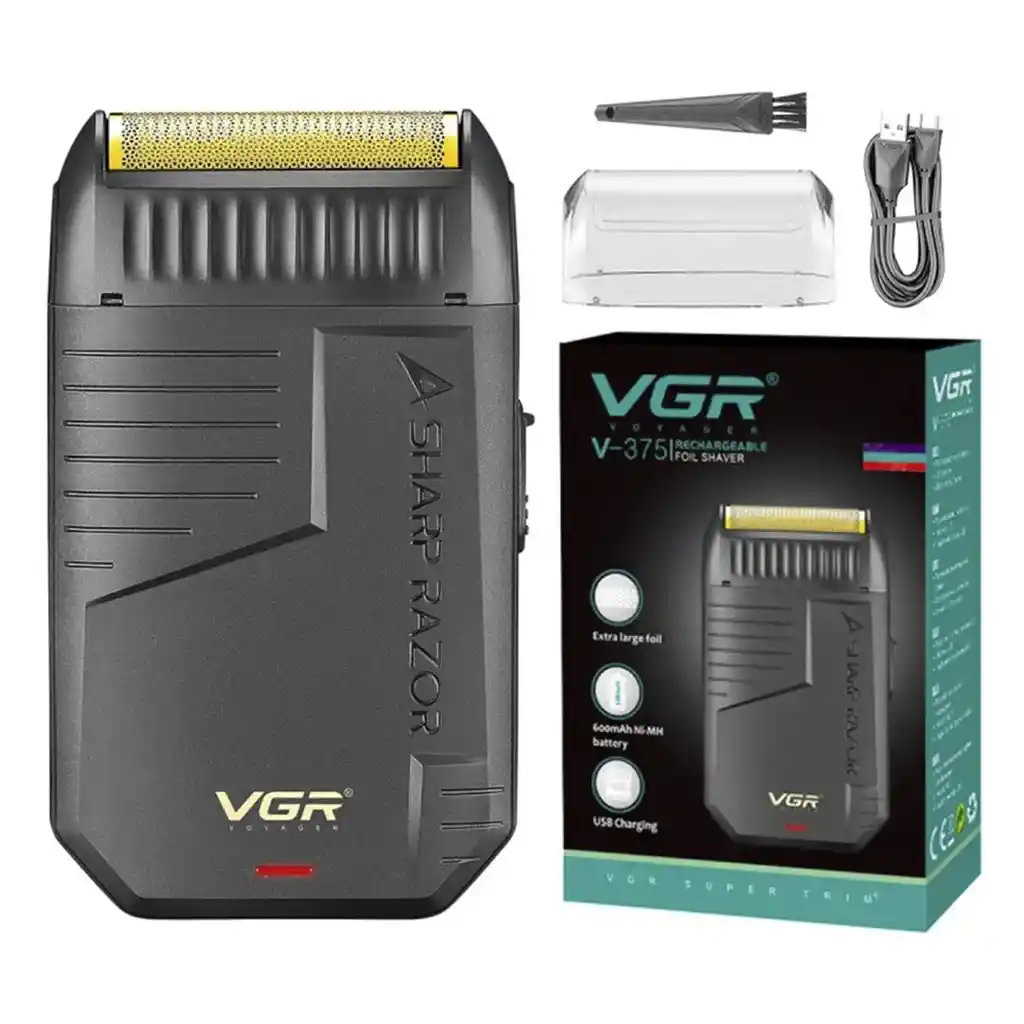 Maquina Afeitadora Rasuradora Vgr V-375 Recargable