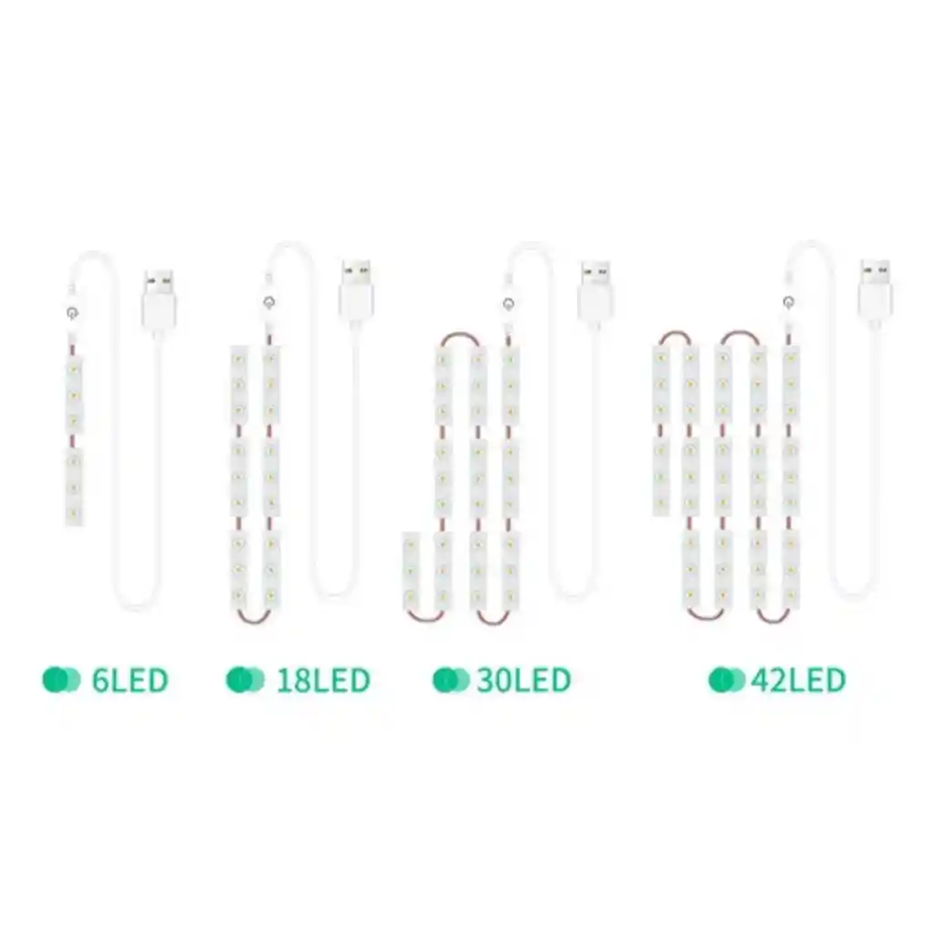 	 Lámpara Cadena Cable Espejo Espejo Luces Tira Led Baño