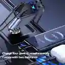 Cargador Retractil De Carro 4 En 1 Con Proyector