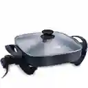 Sartén Eléctrico Cuadrado Home Elements - Negro Antiadherente