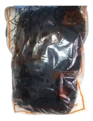 2 Telaraña Negra Red Algodon Decoracion Halloween +6 Araña