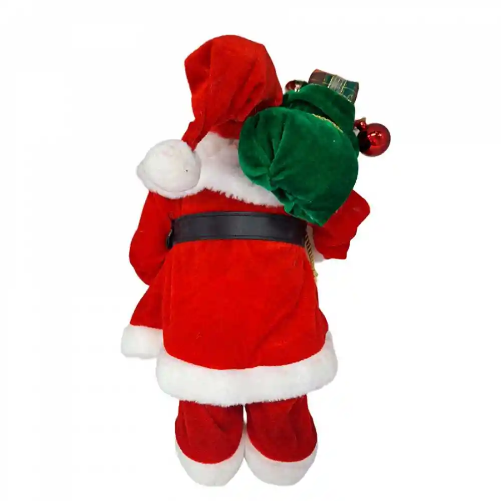 Santa De Pie Expressions Con Campana 26x40cm Rojo Poliester