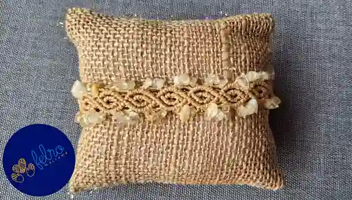 Pulsera De Macramé De Citrino Picada, Joyería Con Piedras Preciosas Naturales, Pulsera De Yoga Para Hombre/mujer, Joyería De Cristal Boho, Pulsera Tejida