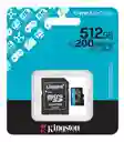 Tarjeta De Memoria Kingston Sdcg4/512gb Canvas Go! Plus Con Adaptador Sd 512gb