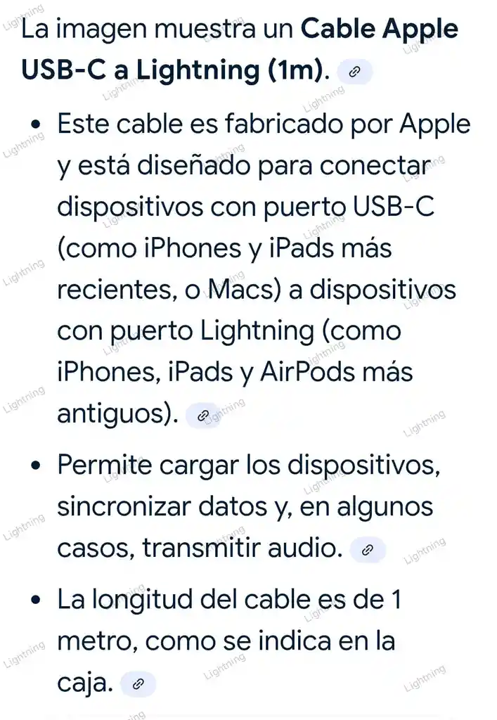 Cable De Carga Usb-c To Lightning De 1 Metro