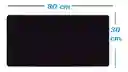 Pad Mouse Sencillo Negro 30x80