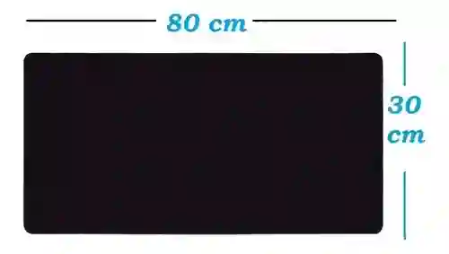Pad Mouse Sencillo Negro 30x80