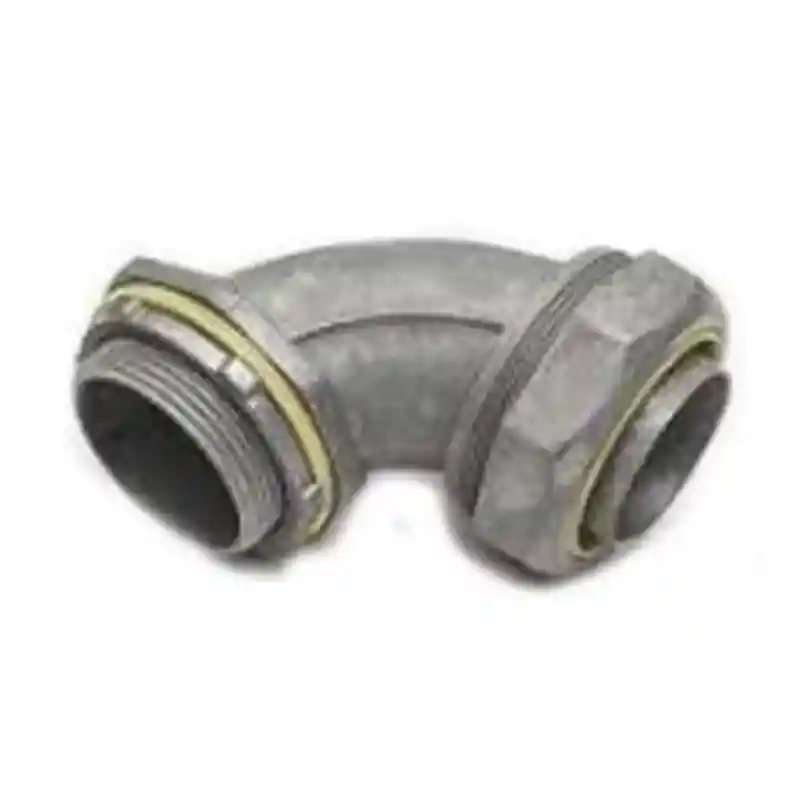 Conector Metálico Liquid Thight Curvo A 90° De 3/8" - American Steel