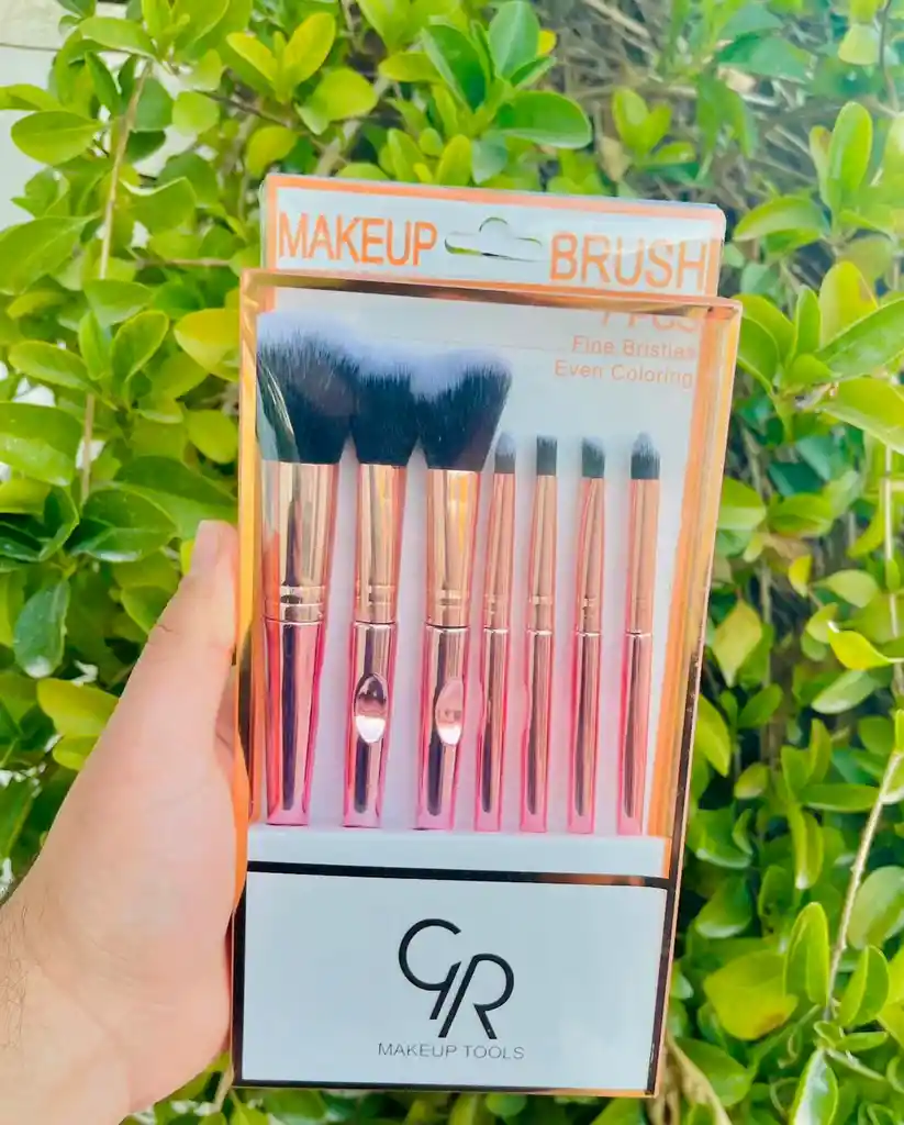 ✨ Set De Brochas De Maquillaje Profesional 7 Piezas ✨