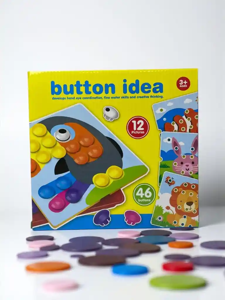 Juguete Juego Didáctico Button Mosaico De Colores