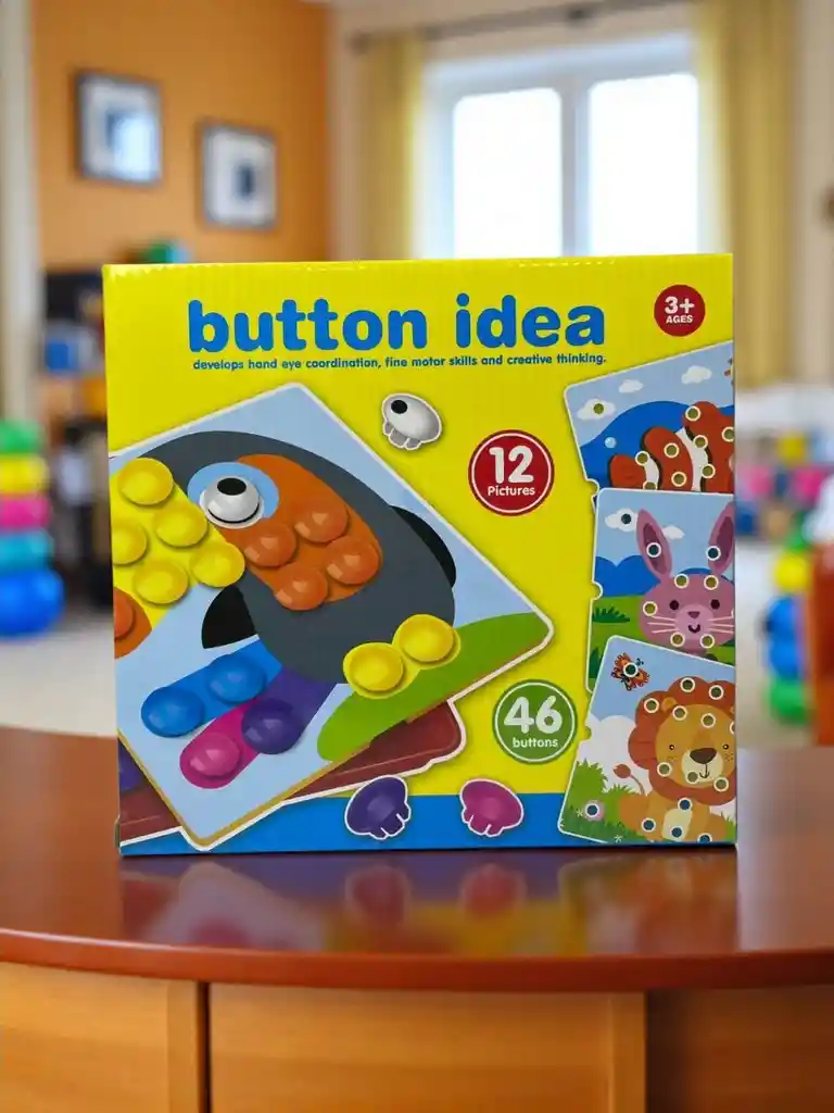 Juguete Juego Didáctico Button Mosaico De Colores