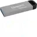 Memoria Usb 128 Gb Kingston Dtkn Kyson Usb 3.2 Plata Plateado