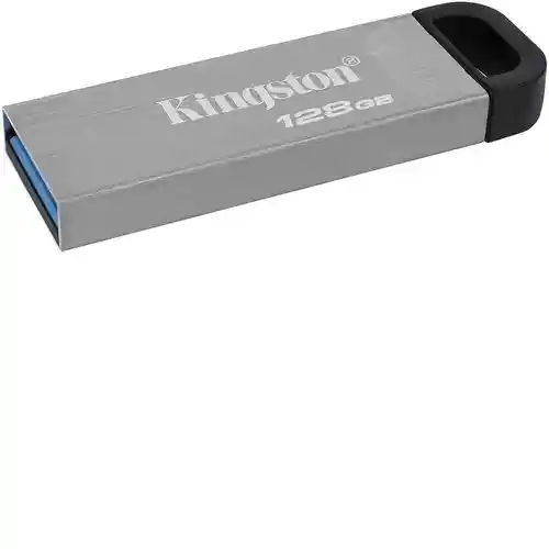 Memoria Usb 128 Gb Kingston Dtkn Kyson Usb 3.2 Plata Plateado