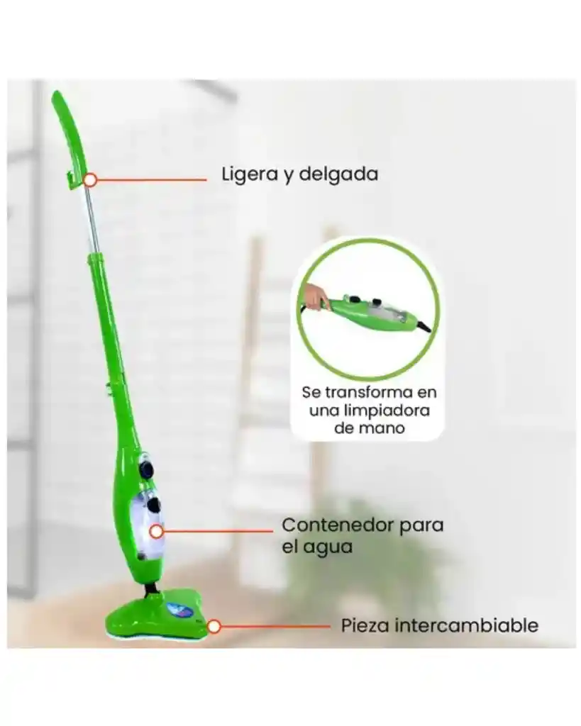 Limpiador A Vapor H2o 5 En 1