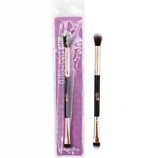 Brocha Doble Plana Y Difuminadora Trendy Bt08