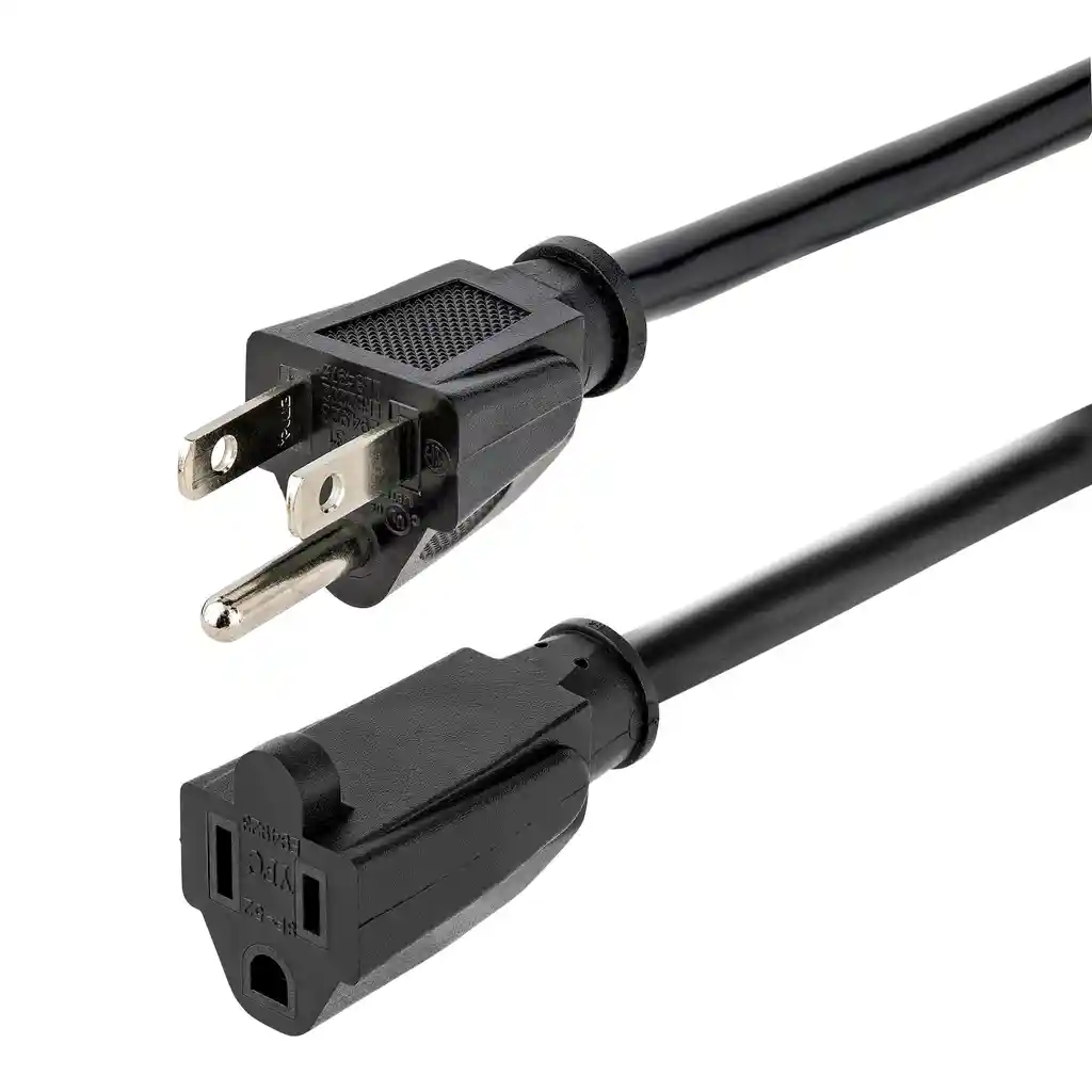Extension De Cable De Poder 7,5mts 2000w / Alta Calidad