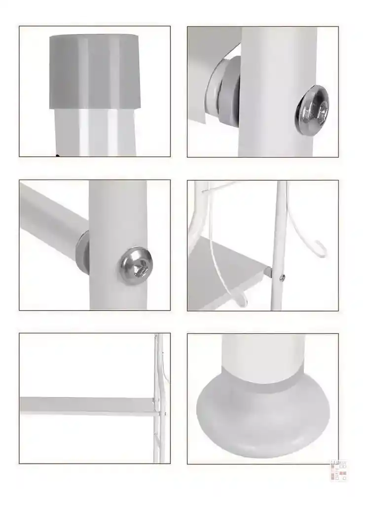 Organizador De Baño Estantería Mueble Ahorrador De Espacio 3 Color Blanco