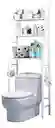 Organizador De Baño Estantería Mueble Ahorrador De Espacio 3 Color Blanco