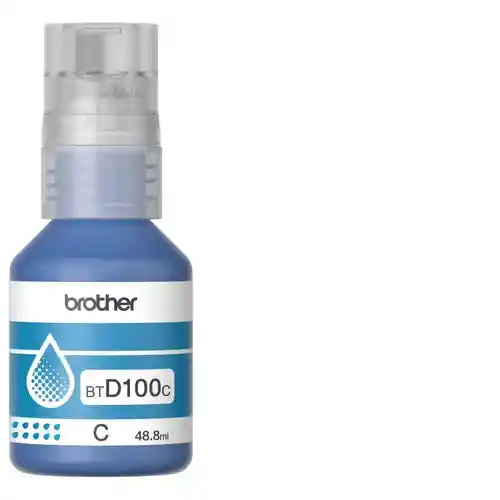 Botella De Tinta Brother Btd100c Cyan Ultra Yield