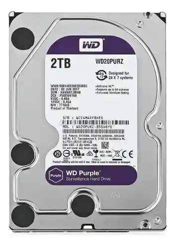 Disco Duro Púrpura 2tb Western Digital