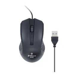 Mouse Usb Alámbrico Follow Me Sc154 Negro