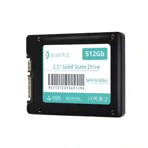 Disco De Estado Sólido Ssd Essential 512gb 2.5″ Sata Iii Negro