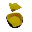Cama Para Gato Grande + Cobija Térmica Grande Amarillo