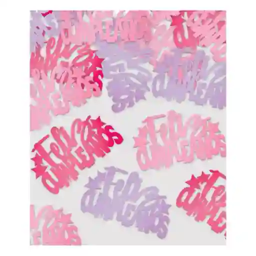 Confeti De Mesa F.c Rosa Fucsia Morado X 1 Und