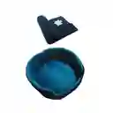 Cama Para Gato Grande + Cobija Térmica Grande Azul Claro