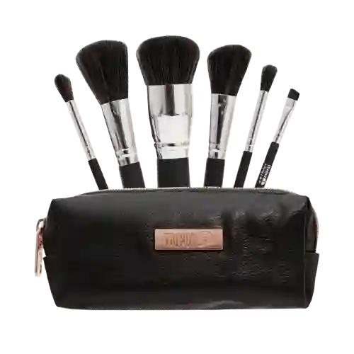 Kit Brochas Trendy Mini Negro X6 Brochas