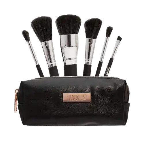 Kit Brochas Trendy Mini Negro X6 Brochas