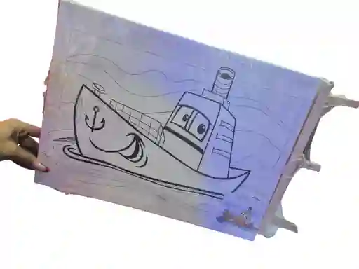 Lienzo Para Pintar Con Diseño De Barco