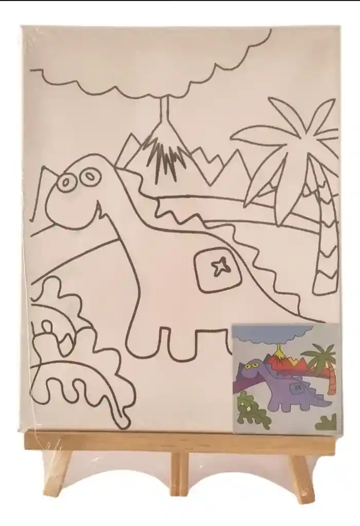 Lienzo Mediano Dinosaurio