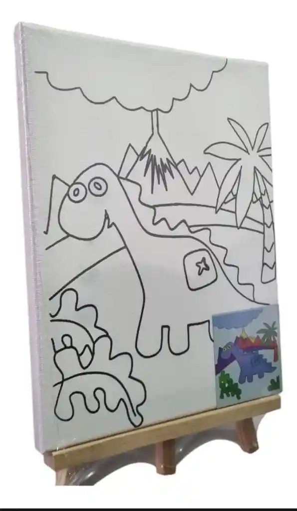 Lienzo Mediano Dinosaurio