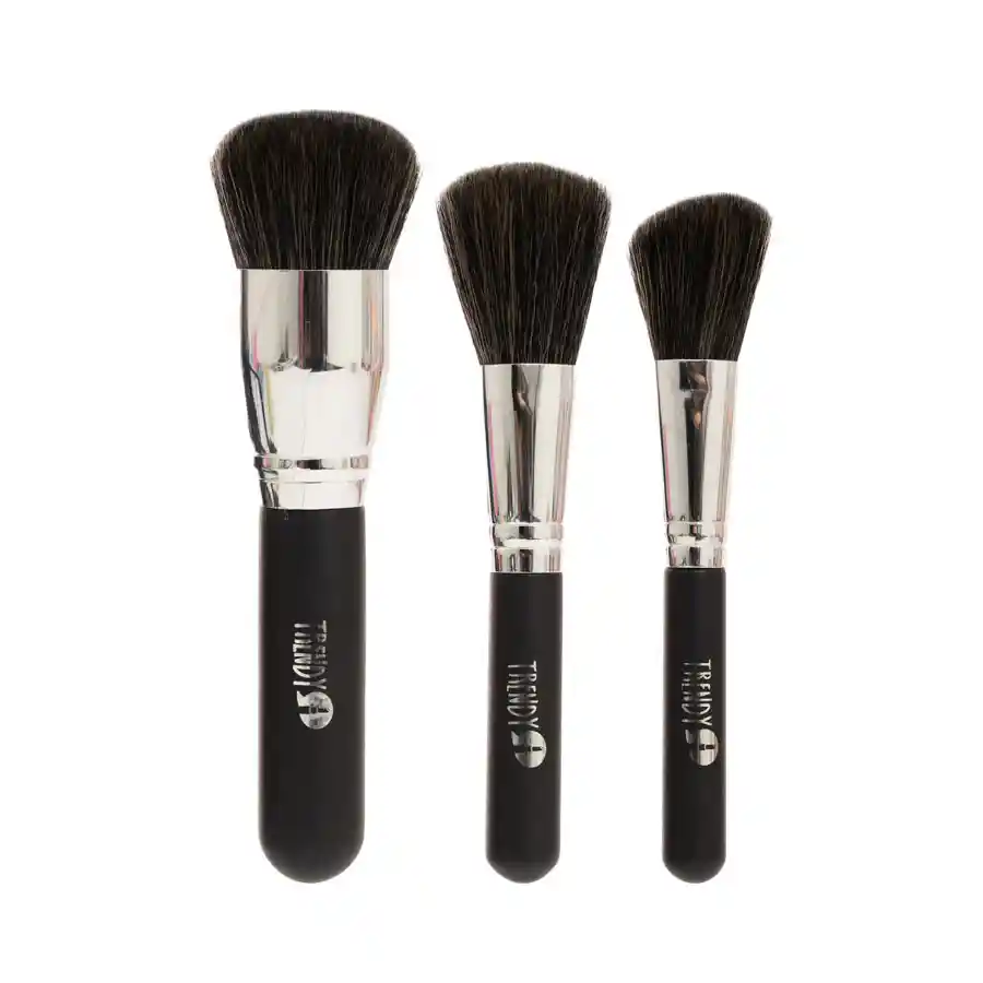 Kit Brochas Trendy Mini Negro X6 Brochas