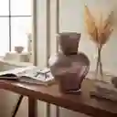 Florero Jarrón De Cristal Color Púrpura Difuminado (amalfi)