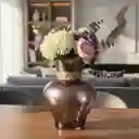 Florero Jarrón De Cristal Color Púrpura Difuminado (amalfi)