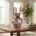 Florero Jarrón De Cristal Color Púrpura Difuminado (amalfi)