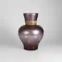 Florero Jarrón De Cristal Color Púrpura Difuminado (amalfi)