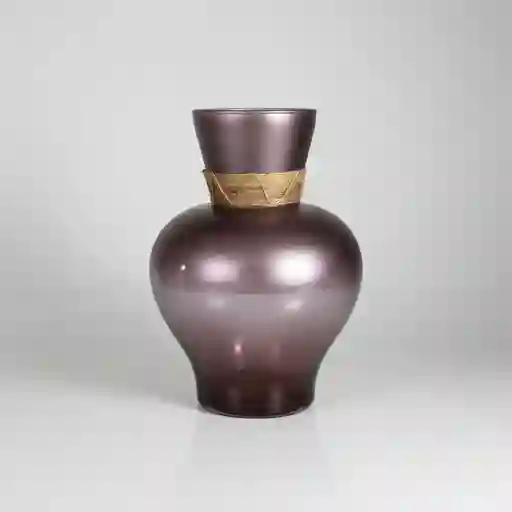 Florero Jarrón De Cristal Color Púrpura Difuminado (amalfi)