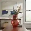 Florero Jarron De Cristal Color Rojo Difuminado (amalfi)