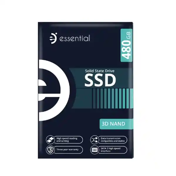 Disco De Estado Sólido Ssd Essential 480gb 2.5″ Sata Iii Negro